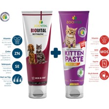 Zoovital Biovital Paste 100 gr Biotin+Çinko Desteği - Kitten Paste 100 gr Yavru Kedi Vitamini