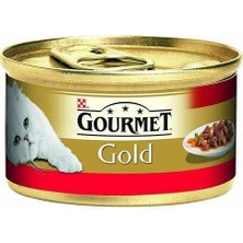 Gourmet Gold Parça Sığır Etli Yetişkin Kedi Konservesi 85 gr