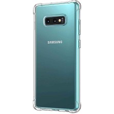 Smart Tech Samsung Galaxy S10 Shock Absorbing Darbe Emicili Şeffaf Silikon Kılıf