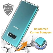 Smart Tech Samsung Galaxy S10 Shock Absorbing Darbe Emicili Şeffaf Silikon Kılıf