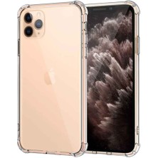 Smart Tech Apple iPhone 11 Pro Shock Absorbing Darbe Emicili Şeffaf Silikon Kılıf