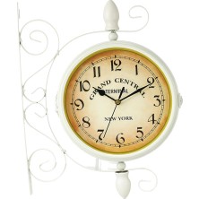 Vonluxe Radyo Duvar Saati Çift Taraflı Tasarım, 33 x 32 cm (Yurt Dışından)