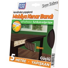 Boss Tape Yapışkanlı Koyu Kahve Masa Mobilya Kenar Bandı 5 metre