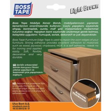 Boss Tape Yapışkanlı Açık Kahve Masa Mobilya Kenar Bandı 5 metre