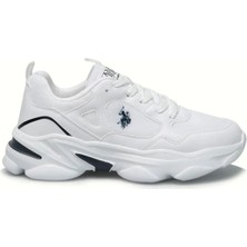 U.S. Polo Assn. 3m Bob Wmn 3fx Kadın Düz Topuklu Beyaz Ayakkabı Konfor ve Şıklık