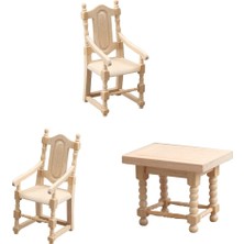 Meetsue 1:12 Dollhouse Masa Sandalyeleri Mutfak Yemek Odası Için Minyatür Sahne Modeli (Yurt Dışından)