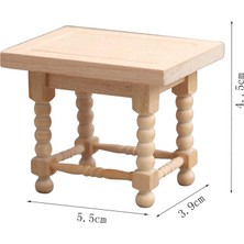Meetsue 1:12 Dollhouse Masa Sandalyeleri Mutfak Yemek Odası Için Minyatür Sahne Modeli (Yurt Dışından)