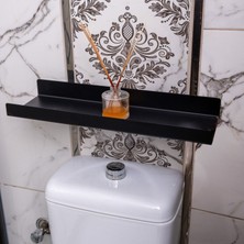 Miray Evim Banyo Rafı Metal Siyah