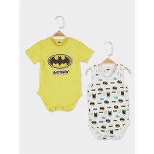 Batman Lisanslı Erkek Bebek 2'li Kısa Kol Body 20789