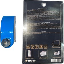 Locks Alarmlı Motosiklet Disk Kilidi Alarm (Mavi) FS8305