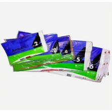 Naksan 4 No Renkli Mağaza Poşeti Takviyeli 40X50 cm 20 Paket