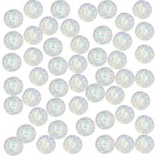 Loviver 100PCS 12MM Reçine Yuvarlak Cabochon Rhinestone Düz Sırf Yüzerleri (Yurt Dışından)