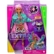Barbie GXF09 Barbie Extra - Pembe Örgü Saçlı Bebek, +3 Yaş