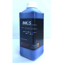 Inkes Eco Pro/s Eco Solvent Inkjet Cyan Baskı Mürekkebi 1lt