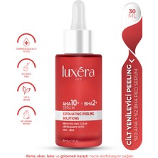 Luxera Paris Aha Bha Cilt ve Ton Eşitleyici, , ve Leke , Vegan Kırmızı Peeling Serum (%10 Aha + %2 Bha)