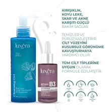 Luxera Paris Ve , Cilt Vegan Bakım Seti (Cleansing Gel / Temizlem Jeli + Retinol B3 Serum)
