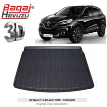 Born Garage 2017 Renault Kadjar Bagaj Havuzu Tam Uyumlu Kauçuk