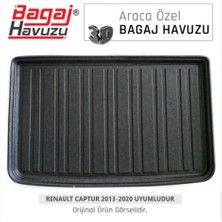 Born Garage 2013 Renault Captur Bagaj Havuzu 3D Tam Uyumlu Siyah