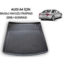Born Garage 2009 Audi A4 Sedan Uyumlu Bagaj Havuzu Tam Uyumlu 3D Kauçuktur