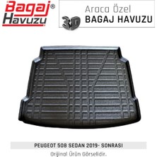 Born Garage 2023 Peugeot 508 Bagaj Havuzu Araca Özel Üretim ve Tam Uyumlu Kaucuk