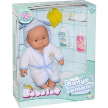 Sunman 030031 Sunman, Bebelou Banyo Zamanı Bebek Seti, 35 cm / +3 Yaş