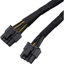 Beloving Gpu Pcıe 8 Pin Dişi - Çift 2x 8 Pin (6+2) Erkek Kablo Uzatma 20 cm. (Yurt Dışından)