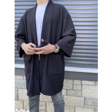 Kinua Studio Cepli Kalın Kuşaklı Kimono Ceket - Unisex