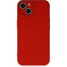 iPhone 13 Kılıf Lansman Glass Kapak - Kırmızı