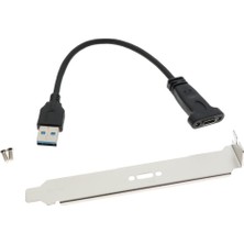 Yeajion USB 3.0 Erkek - USB 3.1 Tip C Dişi Otg Veri Kablosu Konnektör Kablosu Pc Için (Yurt Dışından)