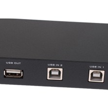 Yeajion USB 2.0 Paylaşım Anahtarı Kvm 2 Bağlantı Noktası Seçici Göbeği (Yurt Dışından)