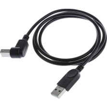 Yeajion 4 Parça Usb2.0 Erkek Tip B Farklı Açılı Uzatma Adaptör Kablosu (Yurt Dışından)