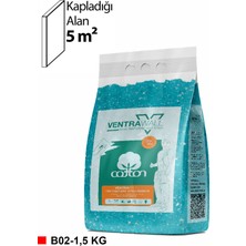 Ventrawall - Isı Ve Ses Yalıtımlı Sürülen Duvar Kağıdı | Kendinden Yapışkanlı | Mavi | B02- 1.5 Kg | 5m²