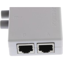 Yeajion 2 Bağlantı Noktası Ağ Anahtarı Ayırıcı Seçici Hub 2in1 Veya 2 RJ45-2M Anahtarlayıcıda 1 (Yurt Dışından)