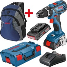 Bosch Gsr 18V-28 (2 x 2.0 Ah) Çift Akülü Vidalama ve L-Boxx Sırt Çantası Hediyeli - 06019H4102