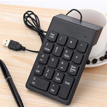 Yeajion Pc Için Lovoski Taşınabilir USB 18-Keys Sayısal Numaralı Tuş Takımı Klavye (Yurt Dışından)