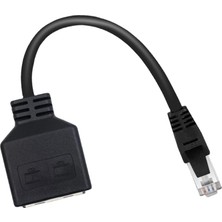 Charmant RJ45 Ethernet Splitter Kablosu Lan Yüksek Hızlı Internet Kablo Adaptörü (Yurt Dışından)