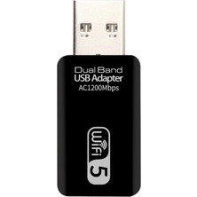 Charmant USB Wifi Alıcı Çift Bant 1200 Mbps Kablosuz Ağ Kartı  (Yurt Dışından)