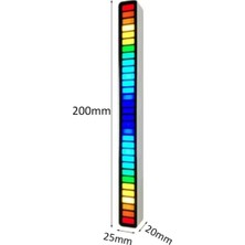 Gaman Ritim Çubuğu  Sese Duyarlı Ekolayzer Şarjlı-Taşınabilir