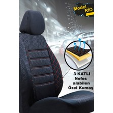 Kethline Fiat Stilo Uyumlu Kırmızı Oto Koltuk Kılıfı (Tam Takım Ön Arka Araç Koltuk Kılıfı)