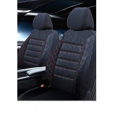 Kethline Seat Exeo Uyumlu Kırmızı Oto Koltuk Kılıfı (Tam Takım Ön Arka Araç Koltuk Kılıfı)