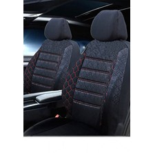 Kethline Renault Latitude Uyumlu Kırmızı Oto Koltuk Kılıfı (Tam Takım Ön Arka Araç Koltuk Kılıfı)