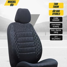 Kethline Seat Favorit Uyumlu Siyah Oto Koltuk Kılıfı (Tam Takım Ön Arka Araç Koltuk Kılıfı)