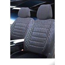 Kethline Mercedes E 200 Uyumlu Siyah Oto Koltuk Kılıfı (Tam Takım Ön Arka Araç Koltuk Kılıfı)