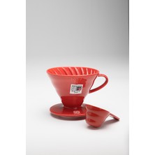 Hario V60 02 Dripper Kırmızı Seramik