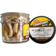 Berkley Powerbait Garlic Power Honey Worm WHITE 2.5CM - 55 ADET