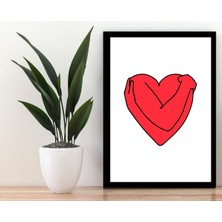 Trend Poster Siyah Çerçeve Görünümlü Ahşap Poster Retro Ahşap Poster