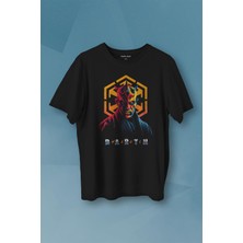 Kendim Seçtim Dark Side Star Wars Darth Maul Baskılı Tişört Unisex T-Shirt