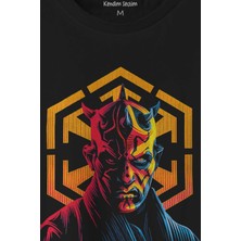 Kendim Seçtim Dark Side Star Wars Darth Maul Baskılı Tişört Unisex T-Shirt