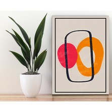 Trend Poster Siyah Çerçerve Görünümlü Duvar Tablosu Retro Ahşap Poster