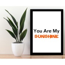 Trend Poster Siyah Çerçerve Görünümlü Duvar Tablosu Retro Ahşap Poster